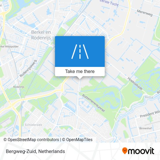 Bergweg-Zuid map