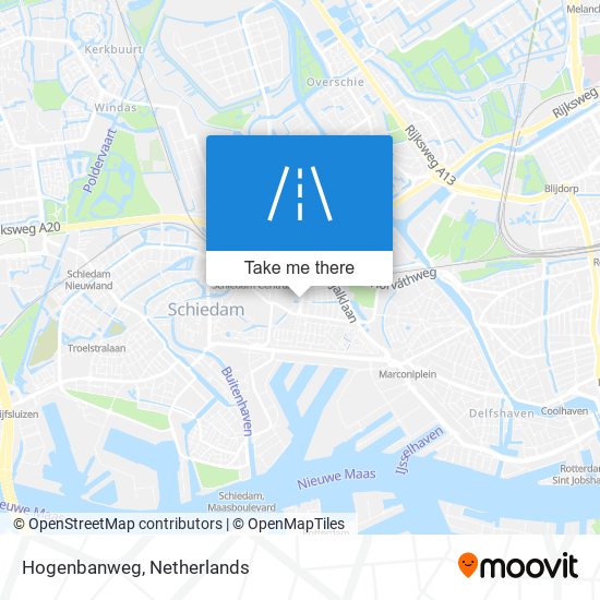 Hogenbanweg map