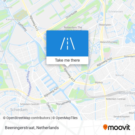 Beeningerstraat map