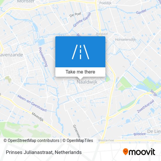 Prinses Julianastraat map