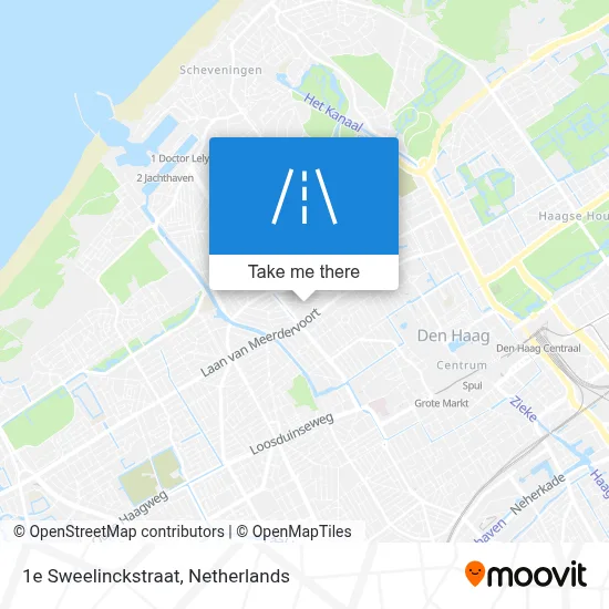 1e Sweelinckstraat map