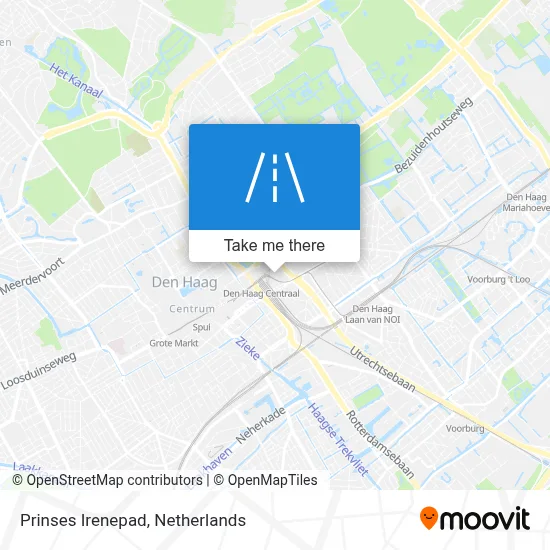 Prinses Irenepad map