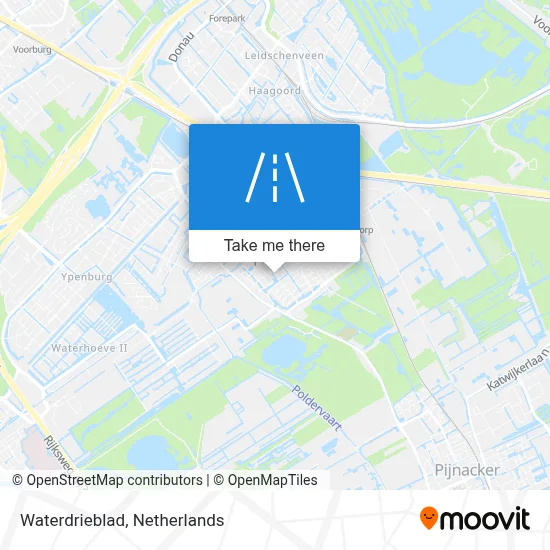 Waterdrieblad map