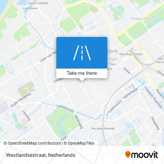 Westlandsestraat Karte