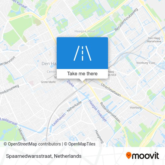 Spaarnedwarsstraat map