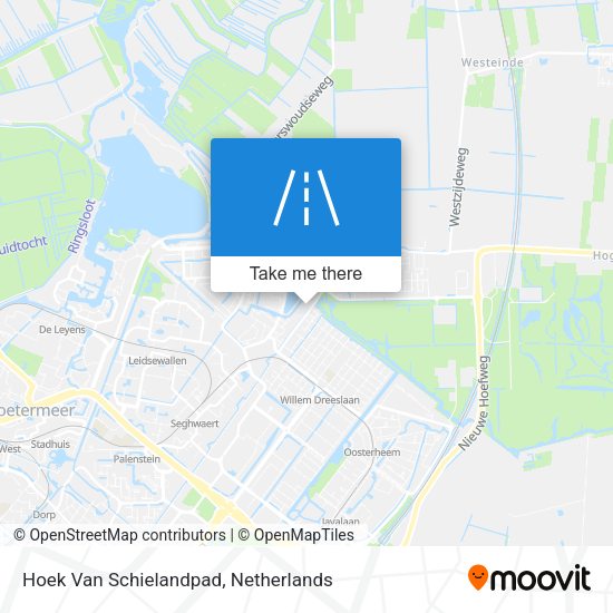 Hoek Van Schielandpad map