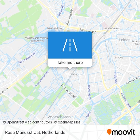 Rosa Manusstraat map