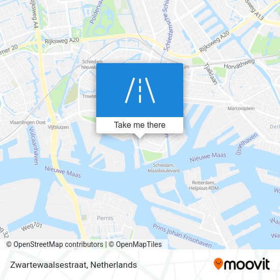 Zwartewaalsestraat map
