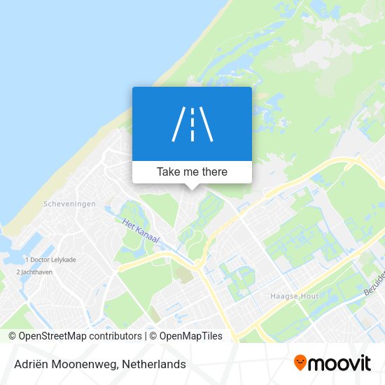 Adriën Moonenweg map