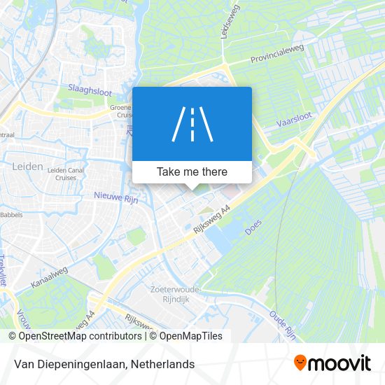 Van Diepeningenlaan map