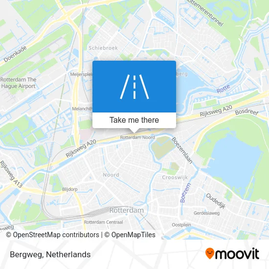 Bergweg map