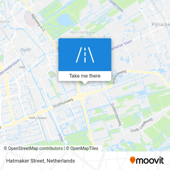 Hoedenmakerstraat map