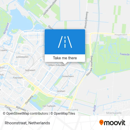 Rhoonstraat map