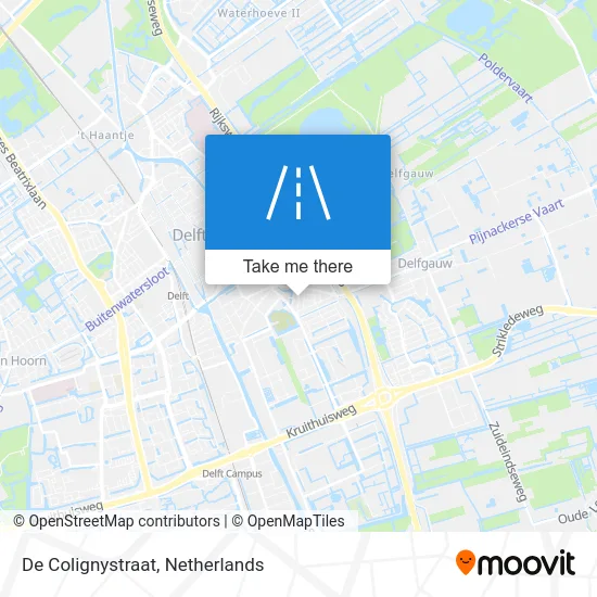 De Colignystraat map