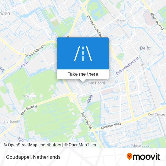 Goudappel map