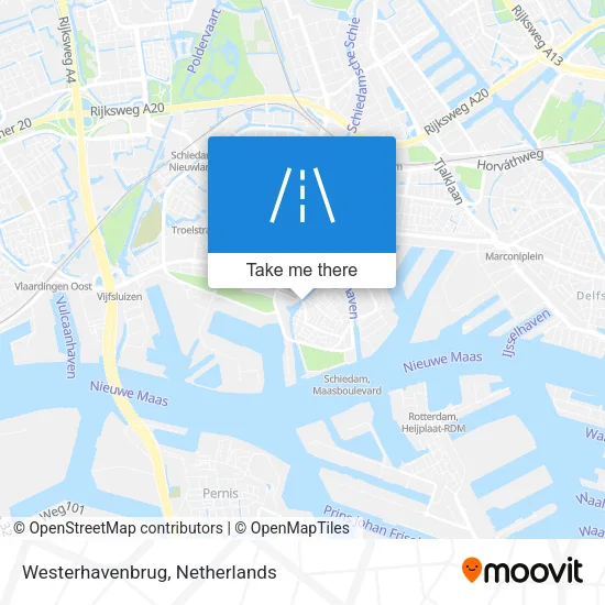 Westerhavenbrug Karte