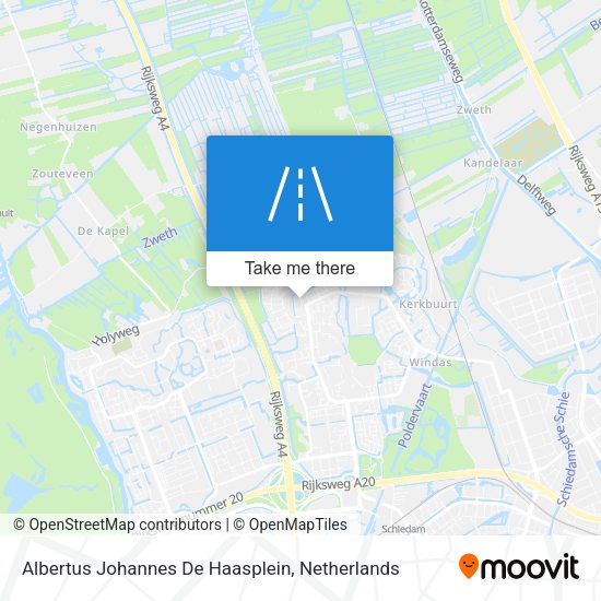 Albertus Johannes De Haasplein map