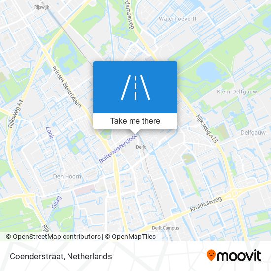 Coenderstraat Karte