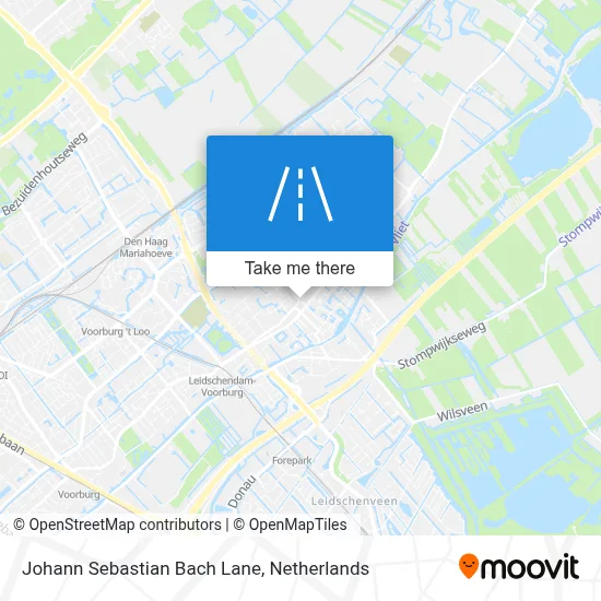 Johann Sebastian Bachlaan map