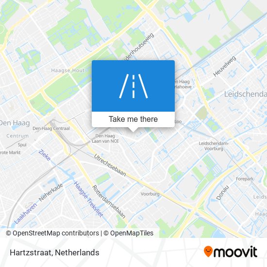 Hartzstraat map