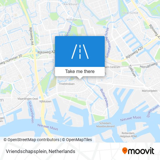 Vriendschapsplein map