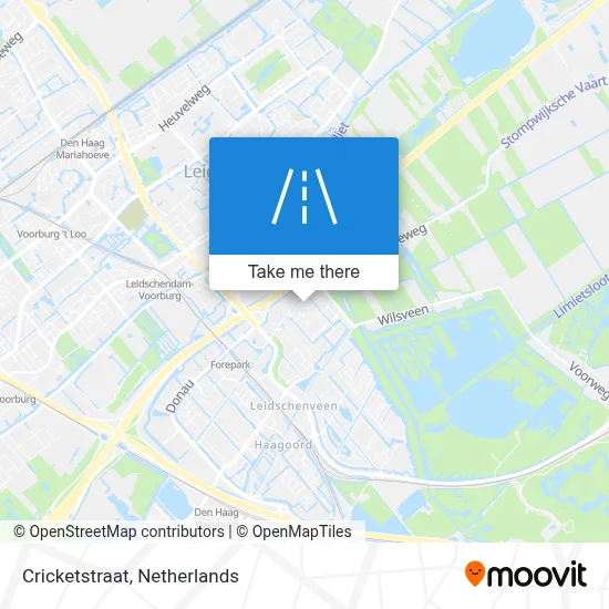 Cricketstraat map