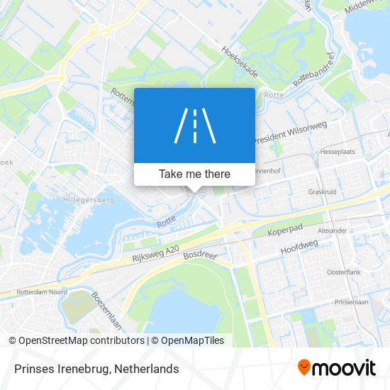 Prinses Irenebrug map