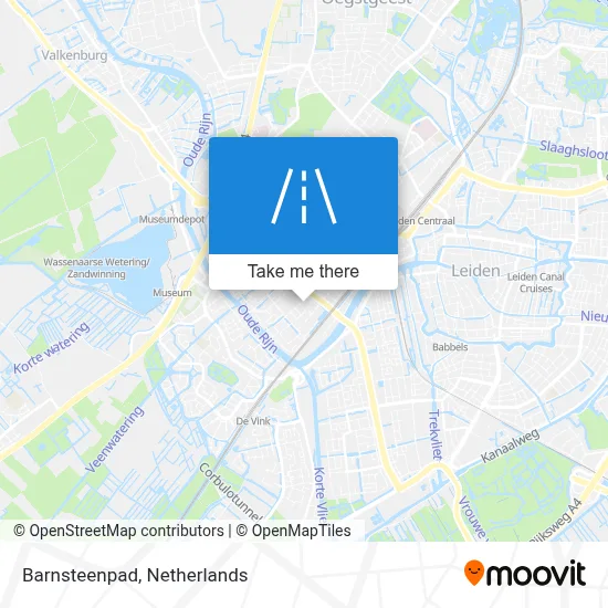 Barnsteenpad map