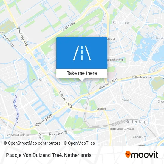 Paadje Van Duizend Treê map