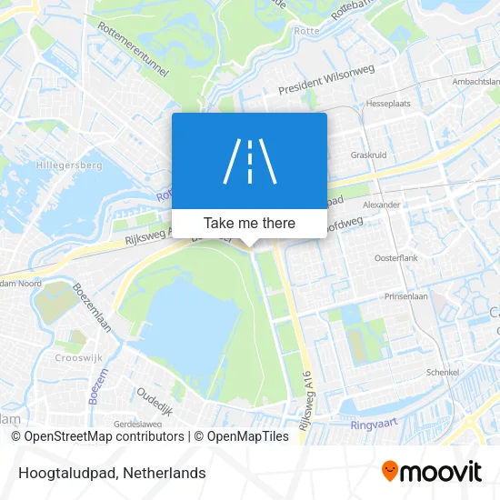 Hoogtaludpad map