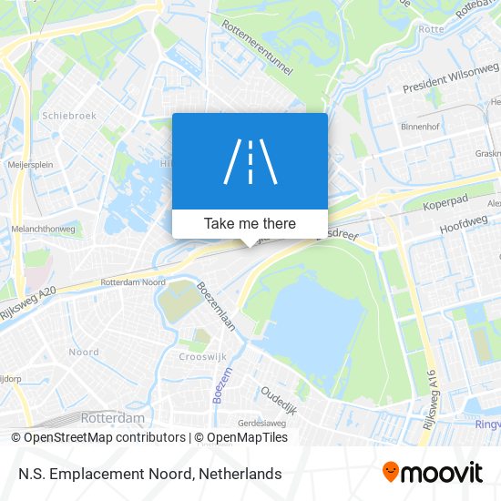 N.S. Emplacement Noord map