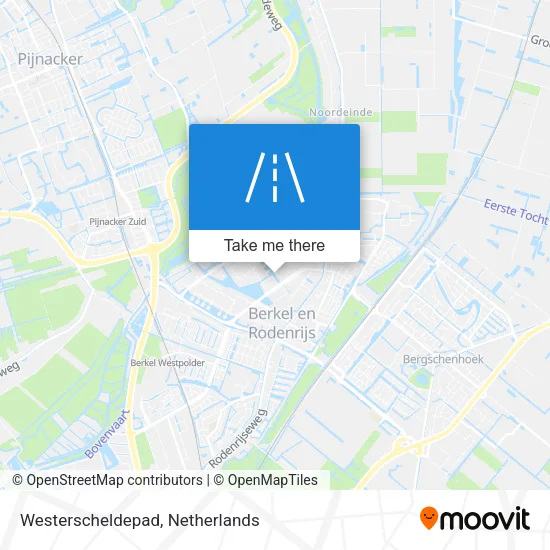 Westerscheldepad map