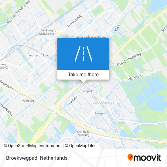 Broekwegpad map