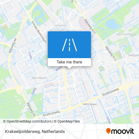 Krakeelpolderweg Karte