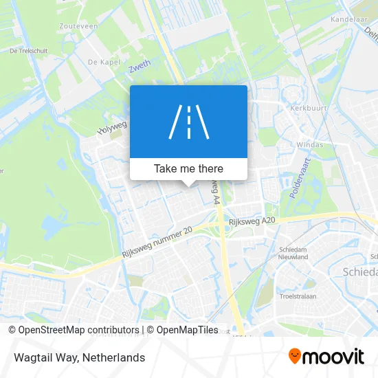 Kwikstaartweg map