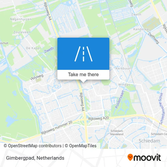 Gimbergpad map
