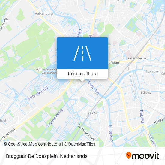 Braggaar-De Doesplein map