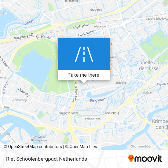 Riet Schoolenbergpad map