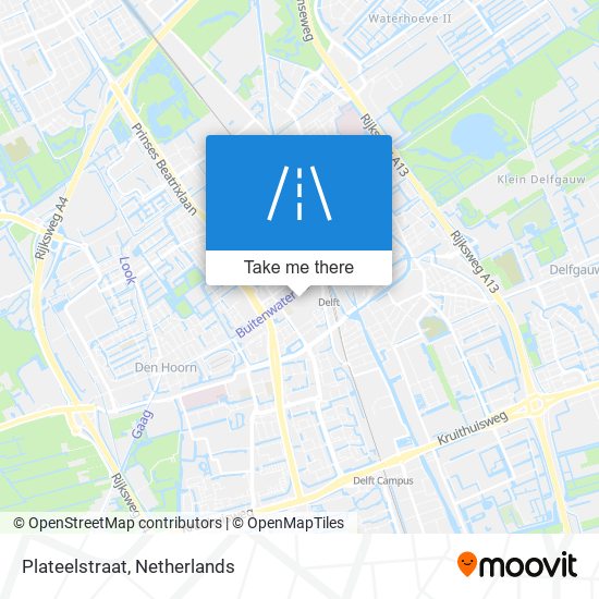 Plateelstraat map