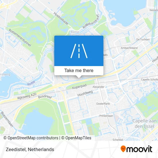 Zeedistel map
