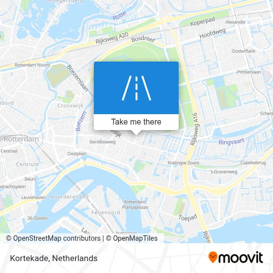 Kortekade map