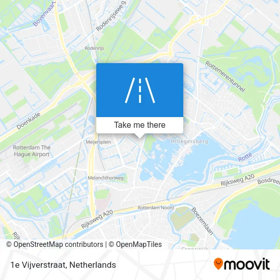 1e Vijverstraat Karte