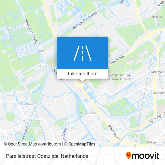 Parallelstraat Oostzijde map