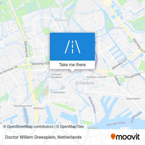 Doctor Willem Dreesplein map
