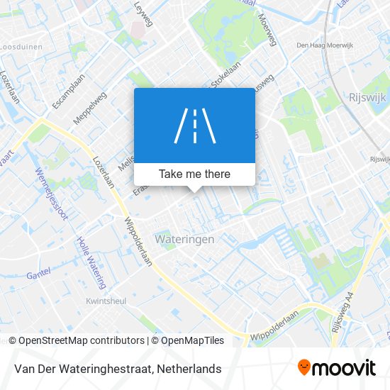 Van Der Wateringhestraat map