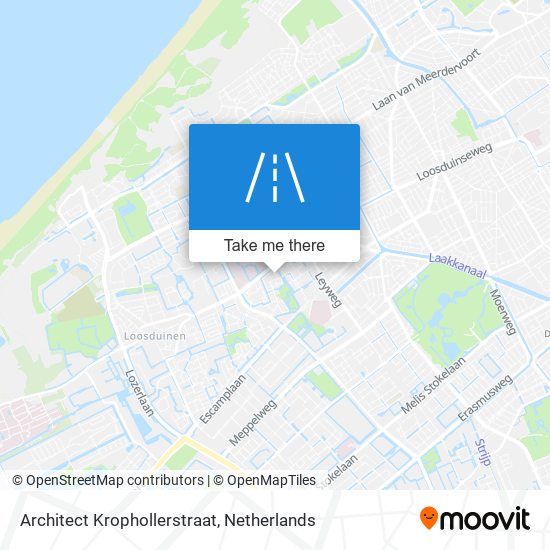 Architect Krophollerstraat map