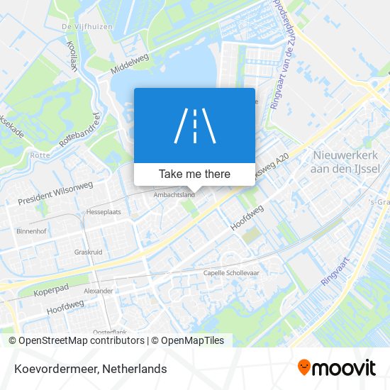 Koevordermeer map