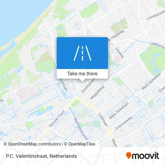 P.C. Valentinstraat map