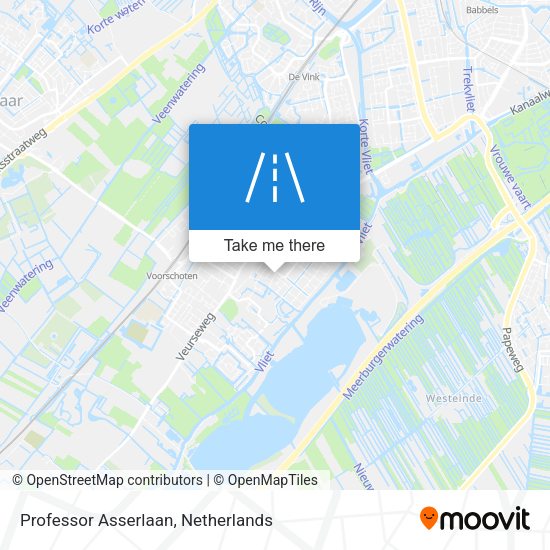 Professor Asserlaan map