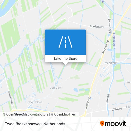 Twaalfhoevenseweg map